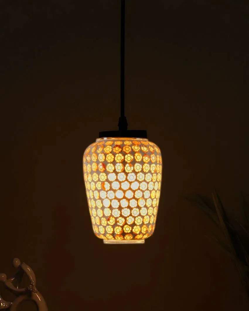 Stoned Art Mosaic Glass Hanging Lamp | 4 x 20 inches