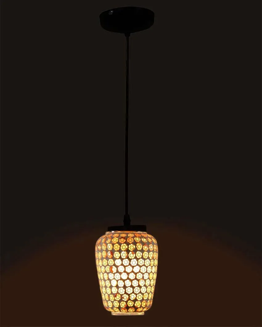 Stoned Art Mosaic Glass Hanging Lamp | 4 x 20 inches