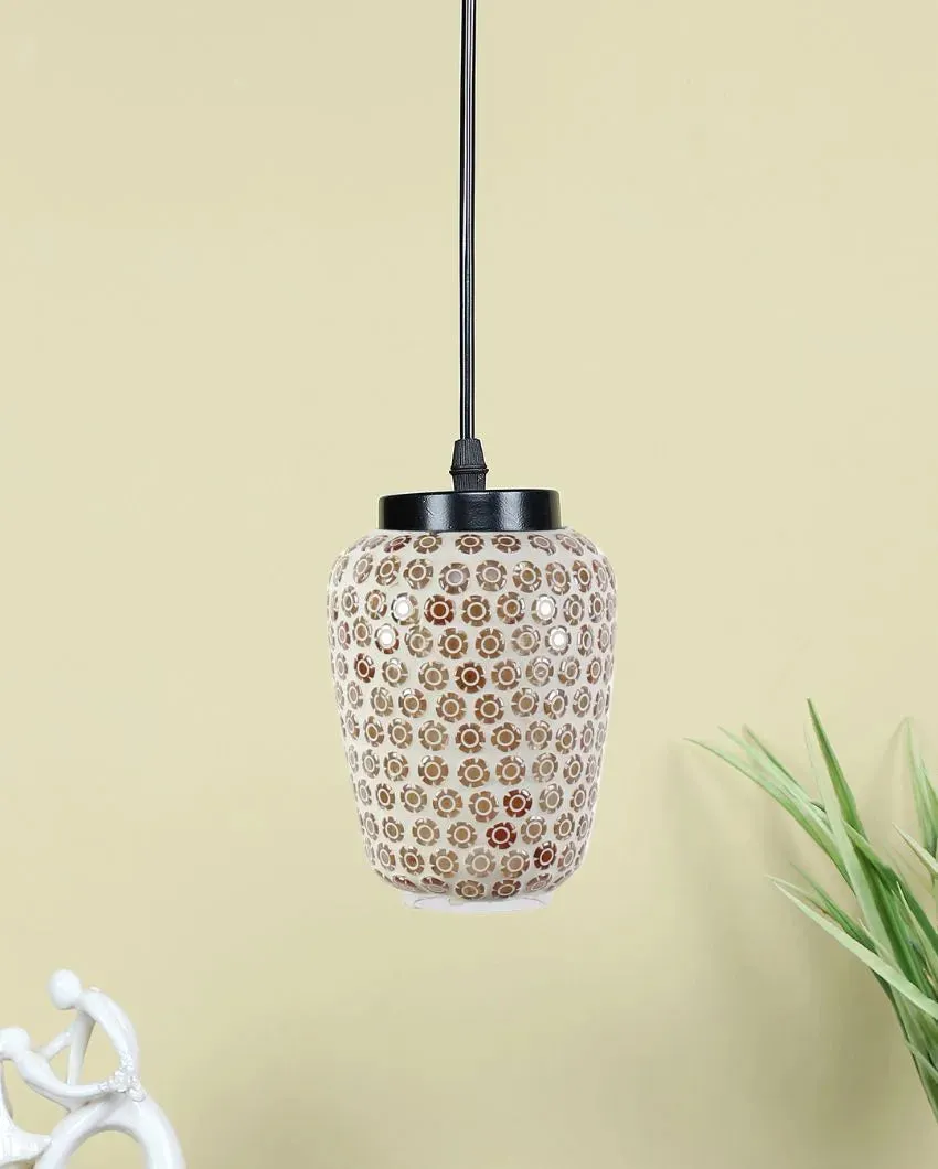 Stoned Art Mosaic Glass Hanging Lamp | 4 x 20 inches