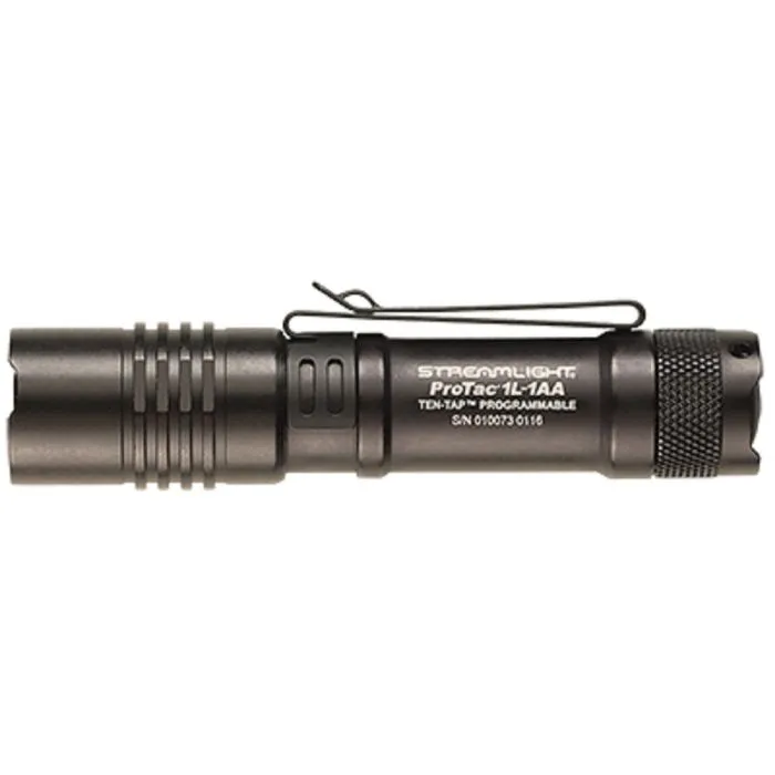 Streamlight ProTac 1L-1AA 88061 Dual Fuel Everyday Carry Flashlight, Clam, Black, 1 Each