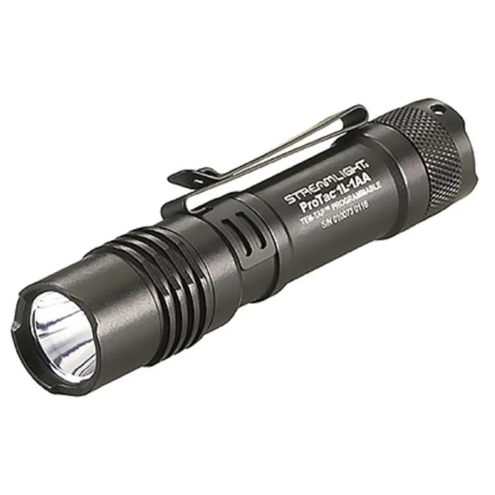 Streamlight ProTac 1L-1AA 88061 Dual Fuel Everyday Carry Flashlight, Clam, Black, 1 Each