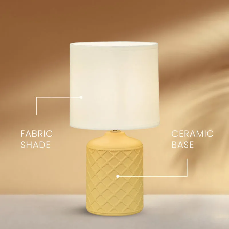 Summer Ceramic LED Table Lamp - Yellow