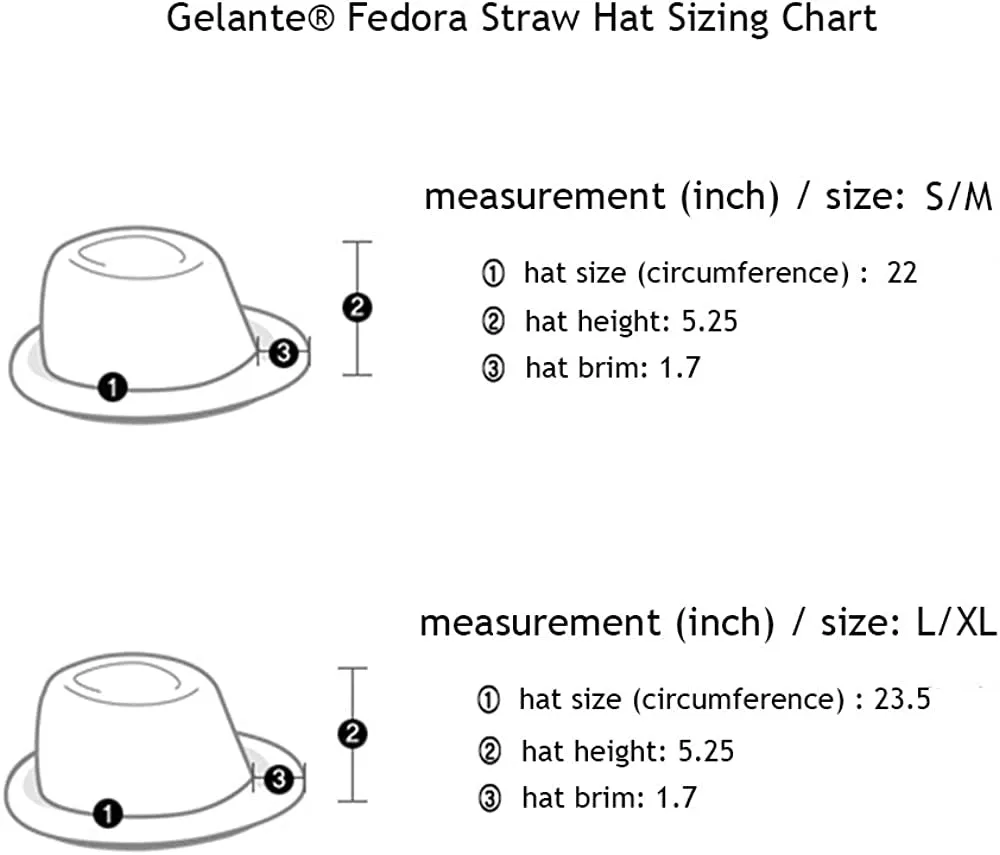 Summer Fedora Panama Straw Hats with Black Band