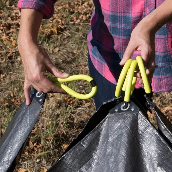 Super Duty Leaf Clean Up Canvas Tarp With Carrying Handles