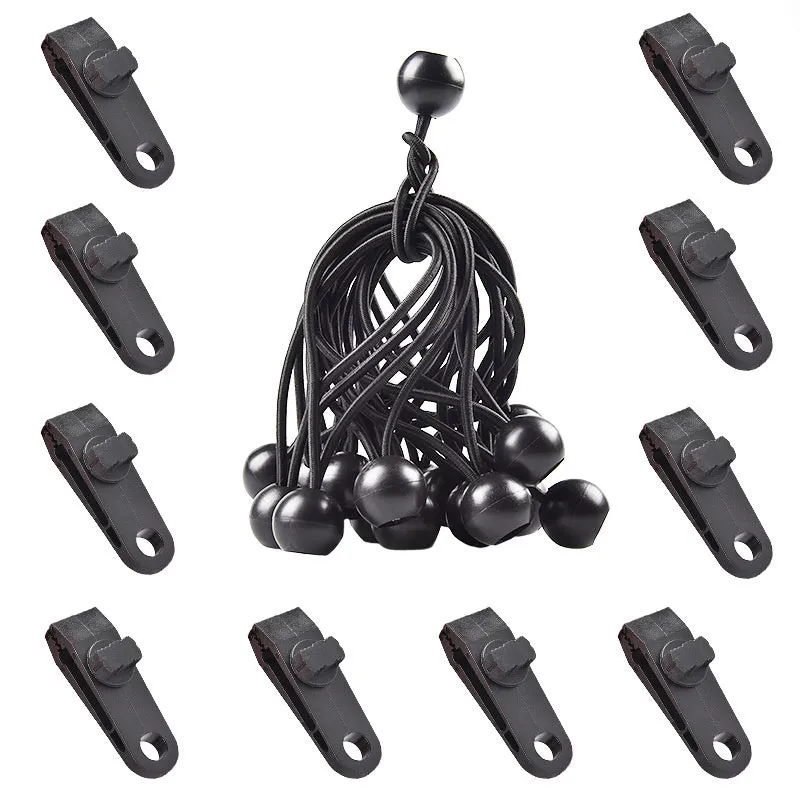 Tent Clip Lock Grip Awning Clamp Pegs Canopies Camping Travel Tarps Clip Hook