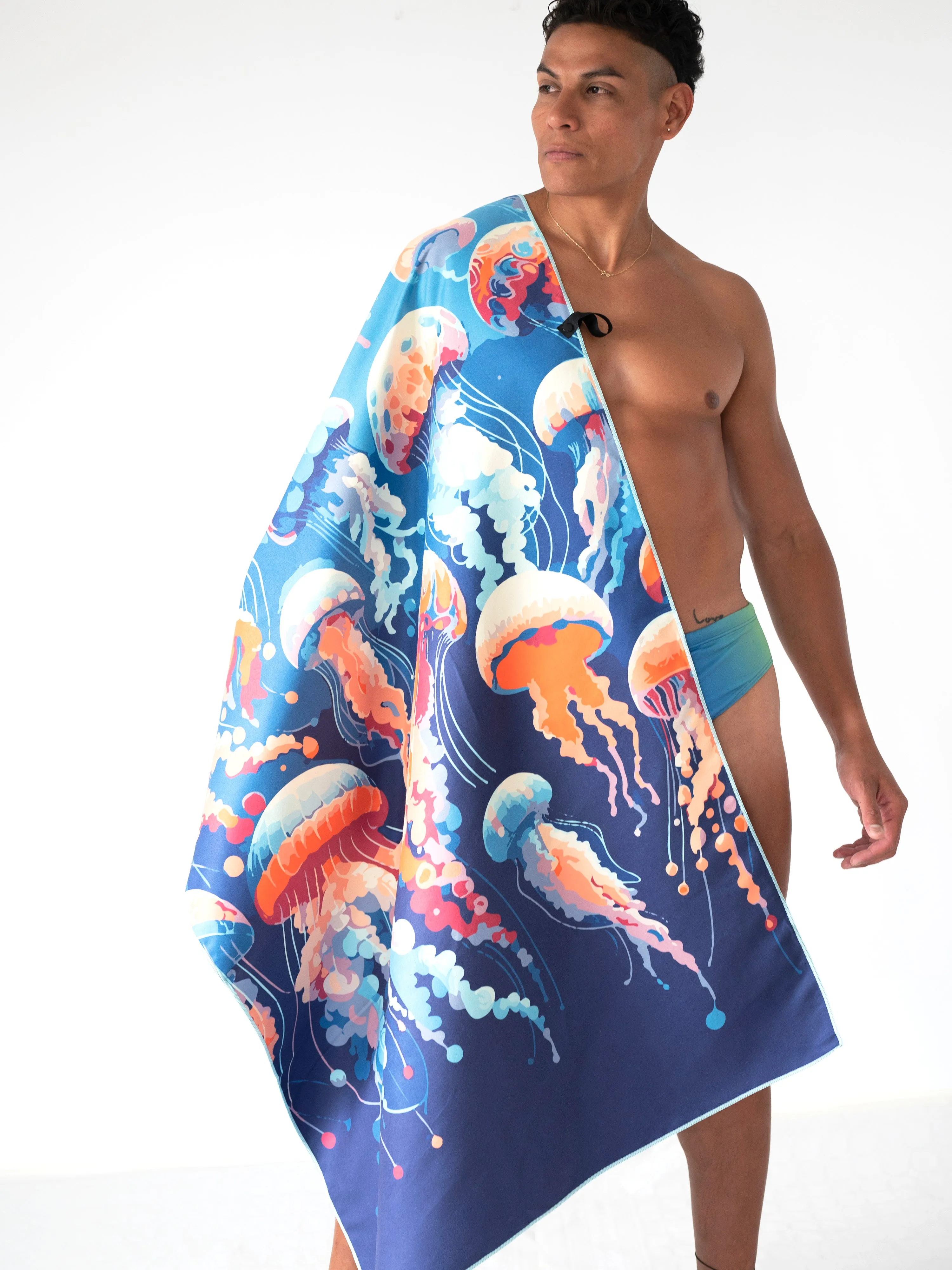 The Rudest Giant Beach Towel - Jellyfish