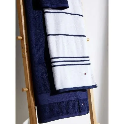 Tommy Hilfiger Modern American Stripe Cotton Bath Towel - 30" X 54"