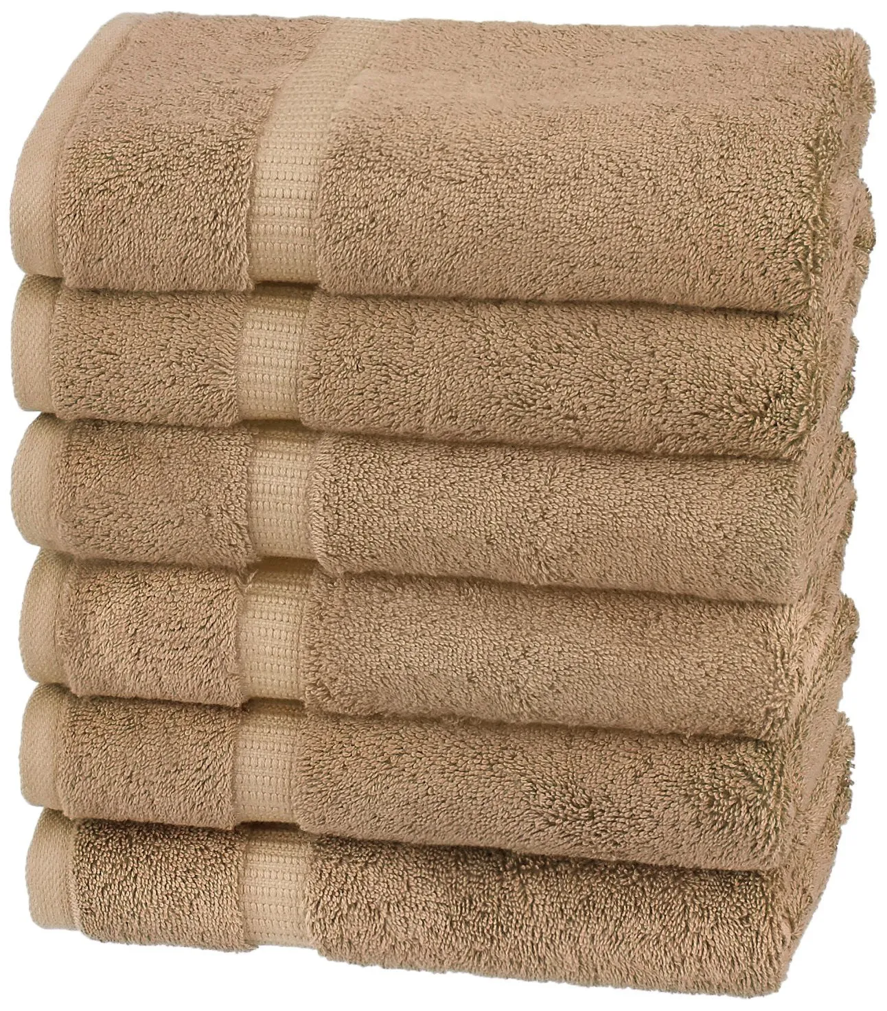 Toro Blu Large Size Hand Towel 500 GSM for Men & Women,140x70cm (lgt brown)