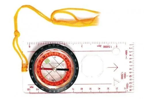 Transparent Portable Compass by Kids At Work