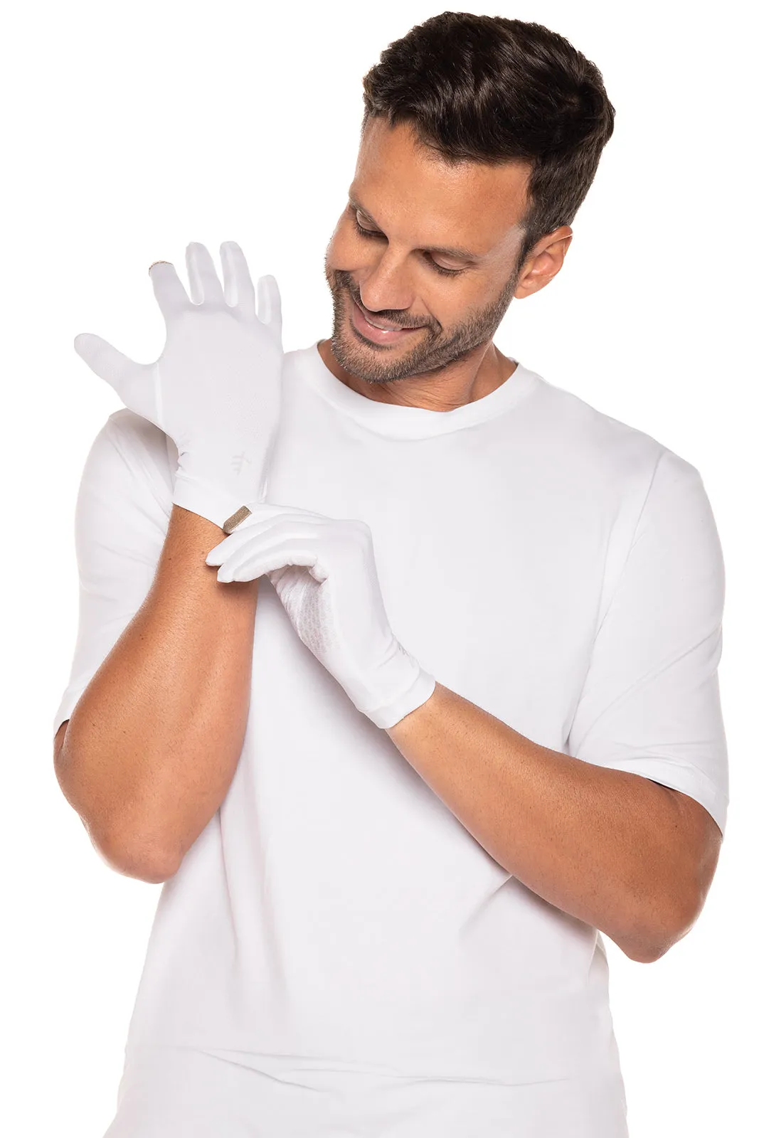 Unisex Gannett UV Gloves  |  White