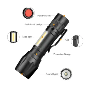 Usb Telescopic Zoom Led Flashlight-Small St-235