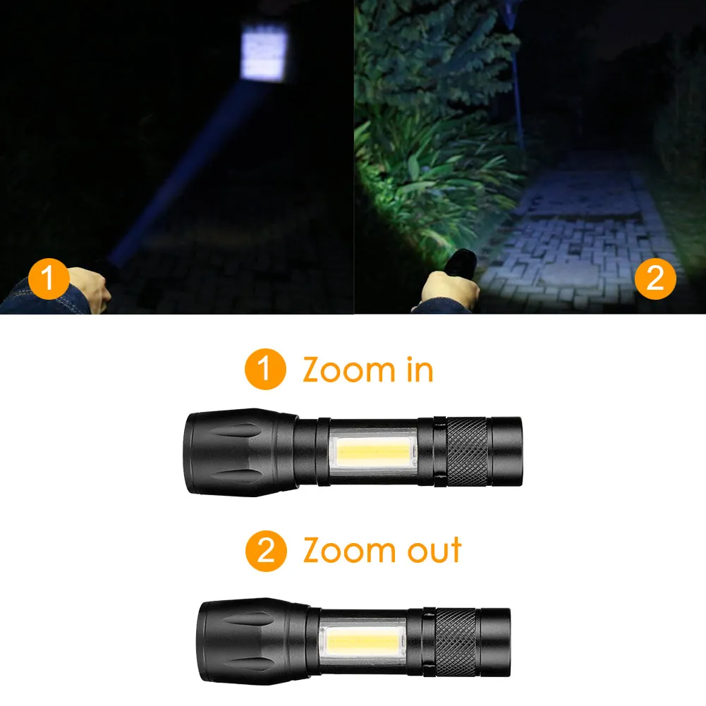 Usb Telescopic Zoom Led Flashlight-Small St-235