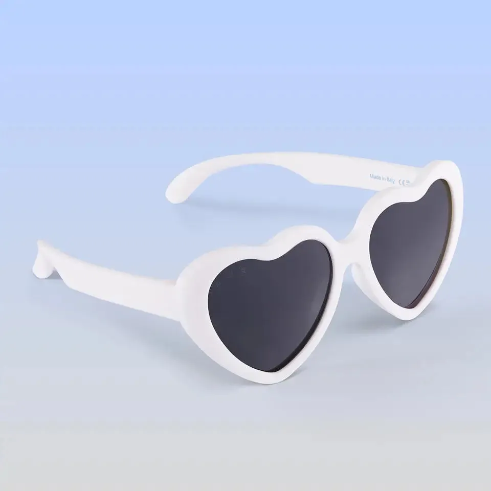 White Heart Sunglasses | 3 Sizes | UV Protective