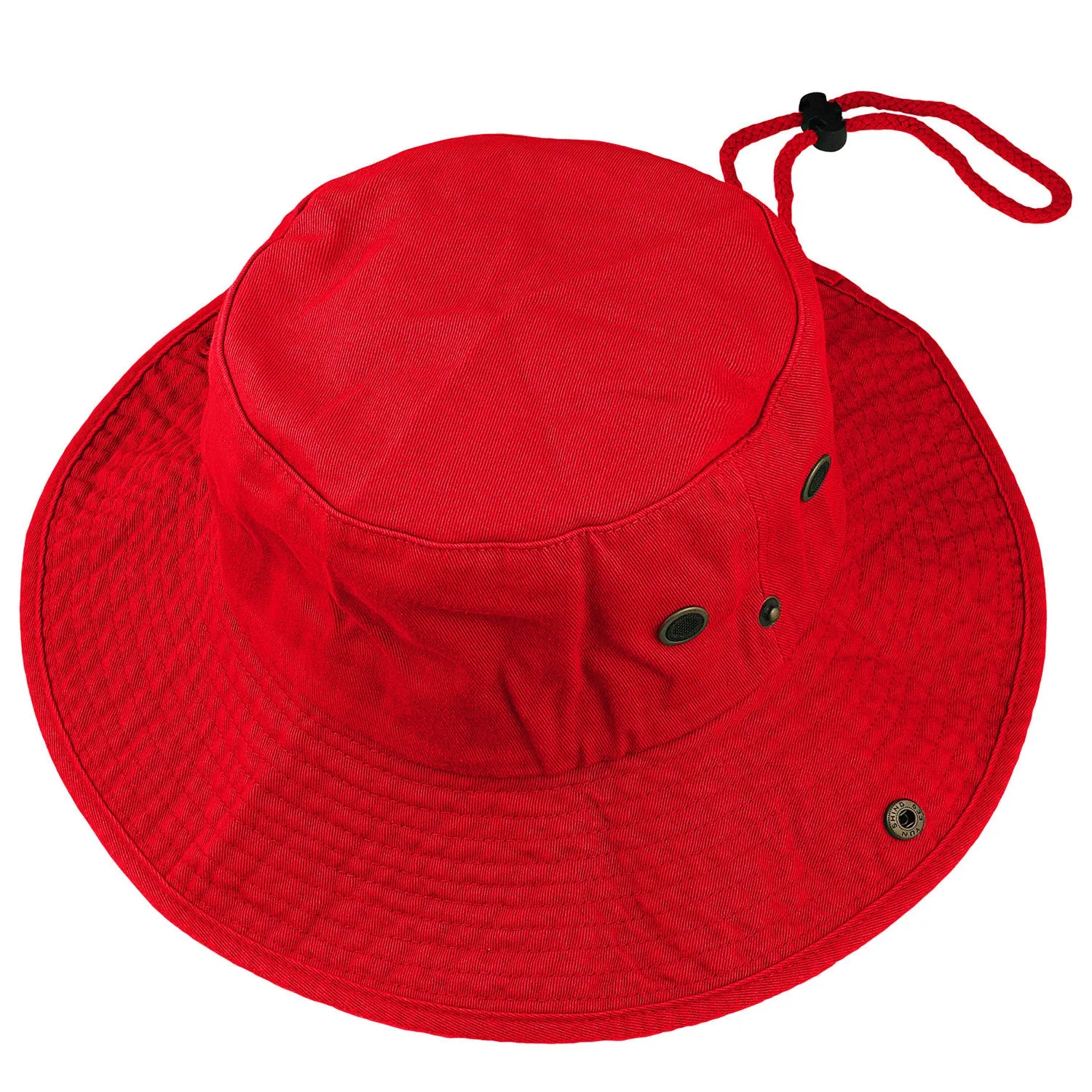 Wide Brim Boonie Hat - Red